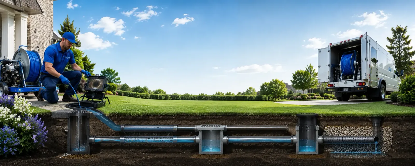 Outdoor drain cleaning information for Drain, OR